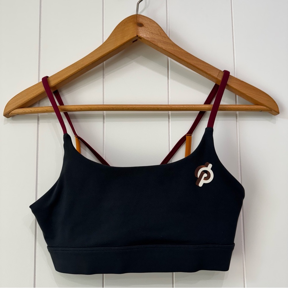 Peloton Sports Bra Black Cadence Peak Strappy Speed Up Athletic Size Small
